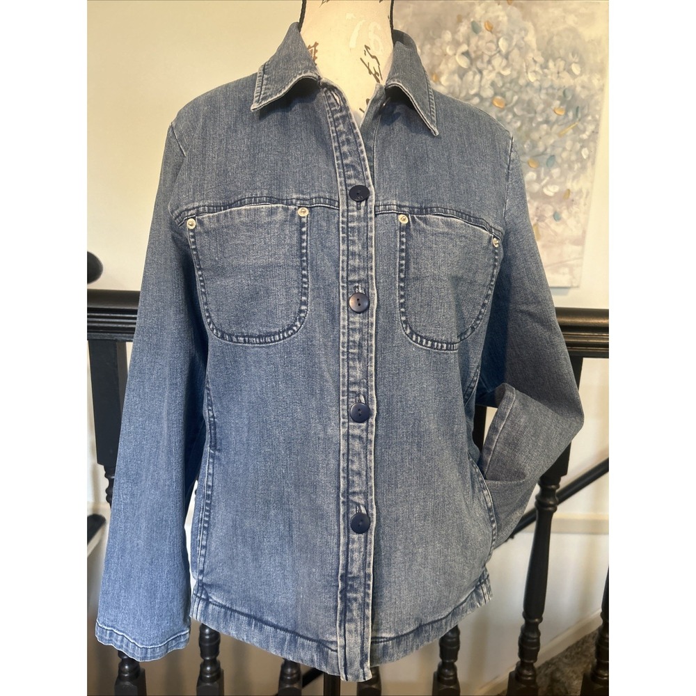 PENDLETON Women's Sm Denim Jean Jacket / Button Down Shirt - light medium weight